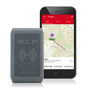 Hlídání strojů GPS tracker NCL • onisystem